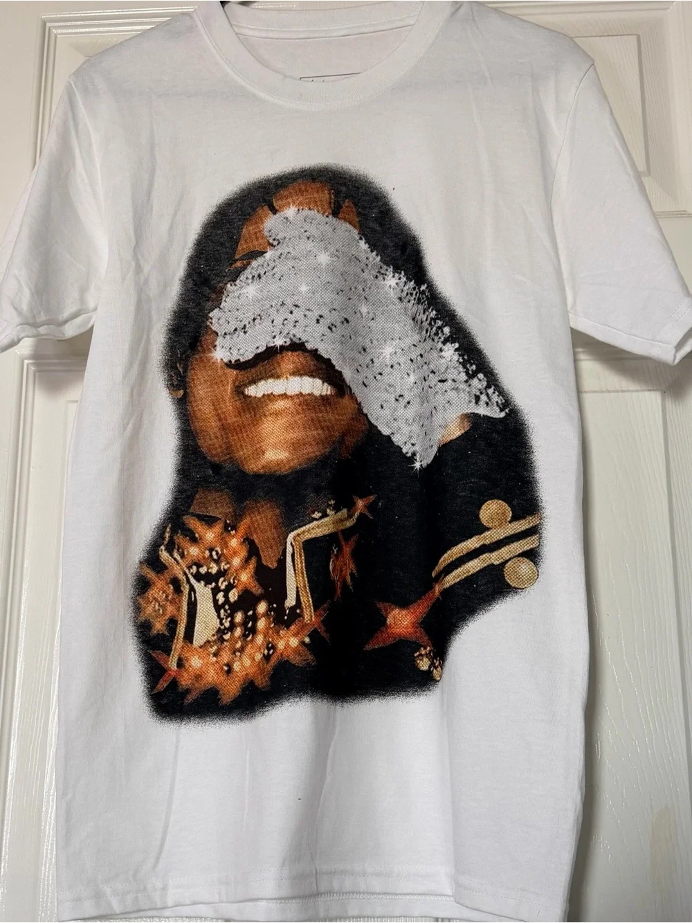 White Graphic Michael Jackson Pop Art T-Shirt